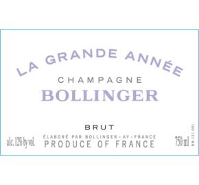 Bollinger - La Grande Annee label