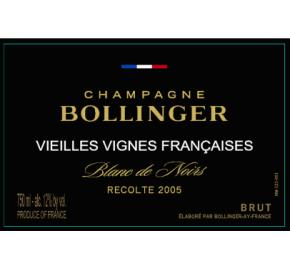 Bollinger - Vieilles Vignes Francaises label