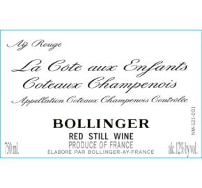 Bollinger - La Cote aux Enfants - Pinot Noir label