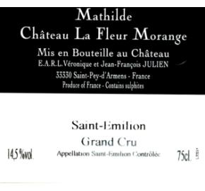 Mathilde de la Fleur Morange label