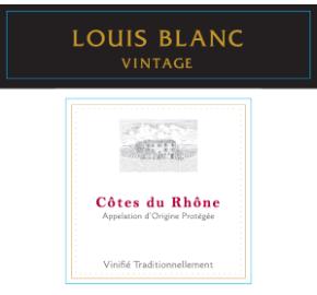 Louis Blanc - Vintage - Cotes du Rhone label