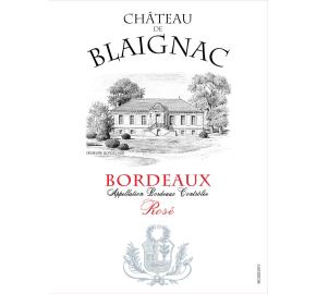 Chateau de Blaignac - Rose label