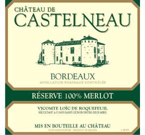 Chateau De Castelneau - Merlot label