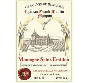 Chateau Grand Moulin Macquin label