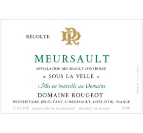 Domaine Rougeot Meursault Sous la Velle label