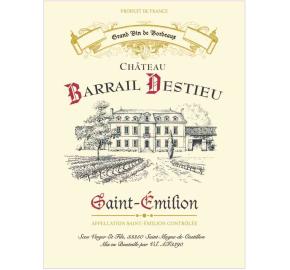 Chateau Barrail Destieu label