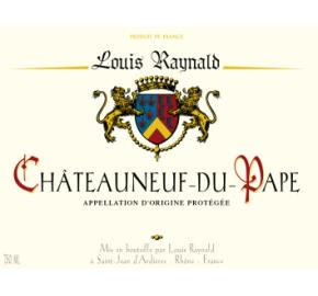 Louis Raynald - Chateauneuf Du Pape label