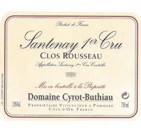 Domaine Cyrot-Buthiau- Clos Rousseau label
