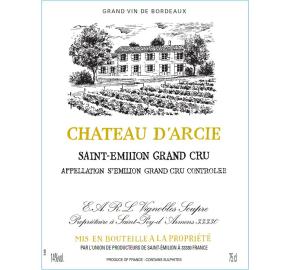 Chateau D'Arcie label
