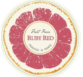 Ruby Red First Press Rosé Sparkling label