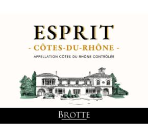 Brotte - Esprit Barville Cotes du Rhone Blanc label