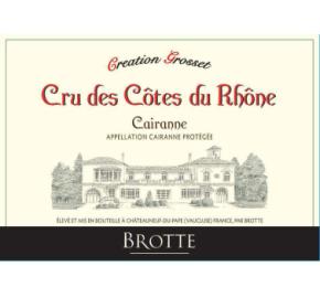 Brotte - Creation Grosset - Cru des Cotes du Rhone label