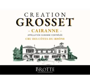 Brotte - Creation Grosset - Cairanne label