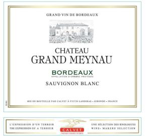 Calvet - Chateau Grand Meynau - Sauvignon Blanc label