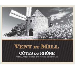 Vent et Mill - Cotes du Rhone label