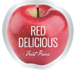 Red Delicious Apple - First Press label