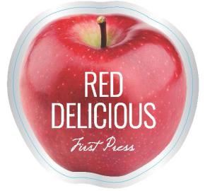 Red Delicious Apple - First Press label