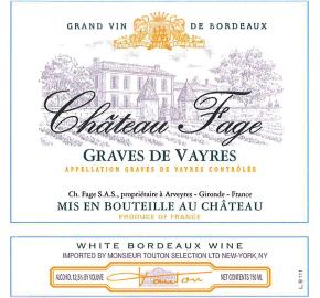 Chateau Fage - White label