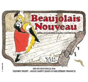 Henry Fessy - Beaujolais Nouveau La Goulue label