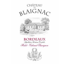 Chateau de Blaignac - Merlot label