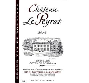 Chateau le Peyrat label
