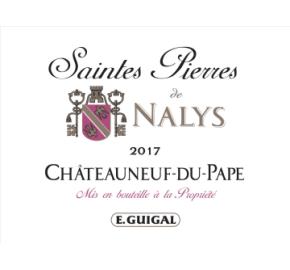 Saintes Pierres de Nalys - Chateauneuf Du Pape Blanc label