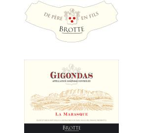 Brotte - La Marasque Gigondas label