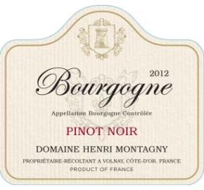 Domaine Henri Montagny Bourgogne Pinot Noir label