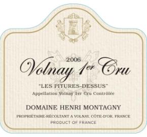 Domaine Henri Montagny Volnay 1er Cru - Les Pitures-Dessus label