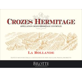 Brotte - La Rollande Crozes Hermitage label