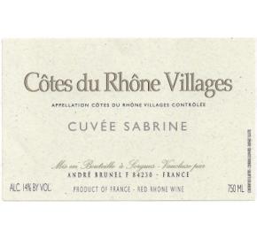 Andre Brunel - CDR Villages - Cuvee Sabrine label