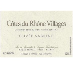 Andre Brunel - CDR Villages - Cuvee Sabrine label