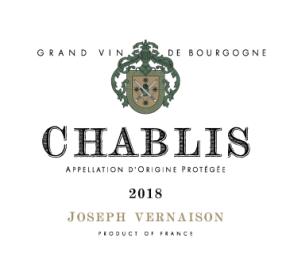 Joseph Vernaison- Chablis label