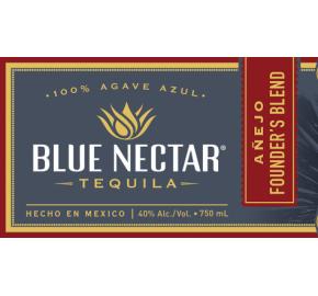 Blue Nectar - Añejo Founder's Blend Tequila label