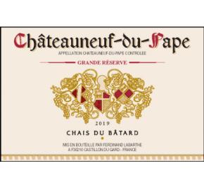 Chais du Batard Grande Reserve label