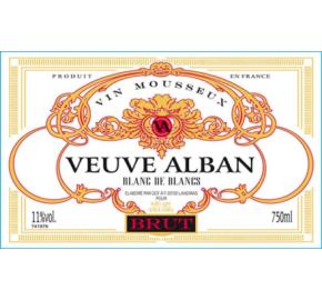 Veuve Alban - Brut Blanc de Blancs label