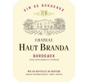 Chateau Haut Branda label