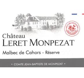 Chateau Leret Monpezat - Reserve Malbec label