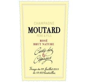 Champagne Moutard - Brut Cuvee Des 6 Cepages Rose label