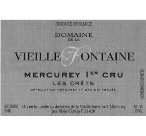 Domaine de la Vieille Fontaine - Mercurey 1er Cru Rouge label