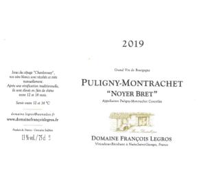 Domaine Francois Legros - Puligny-Montrachet label