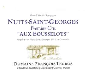 Domaine Francois Legros - Premier Cru Aux Bousselots label