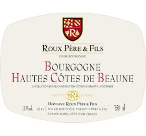 Famille Roux -  Hautes Cotes De Beaune Rouge label