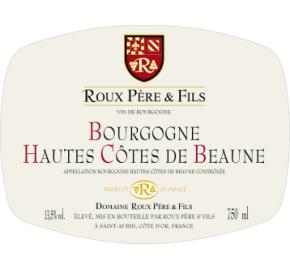Famille Roux - Hautes Cotes De Beaune Rouge label