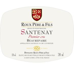 Famille Roux - Santenay 1er Cru Beaurepaire label