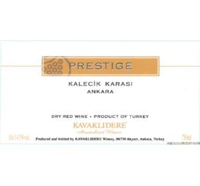 Kavaklidere - Prestige Kalecik Karasi label