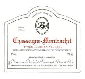Domaine Bachelet Ramonet - Chassagne Montrachet 1er Cru Clos St Jean label