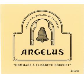 Chateau Angelus "Hommage a Elisabeth Bouchet" label