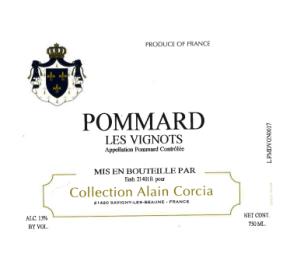 Alain Corcia - Pommard les Vignots label