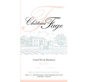 Chateau Fage Rose label